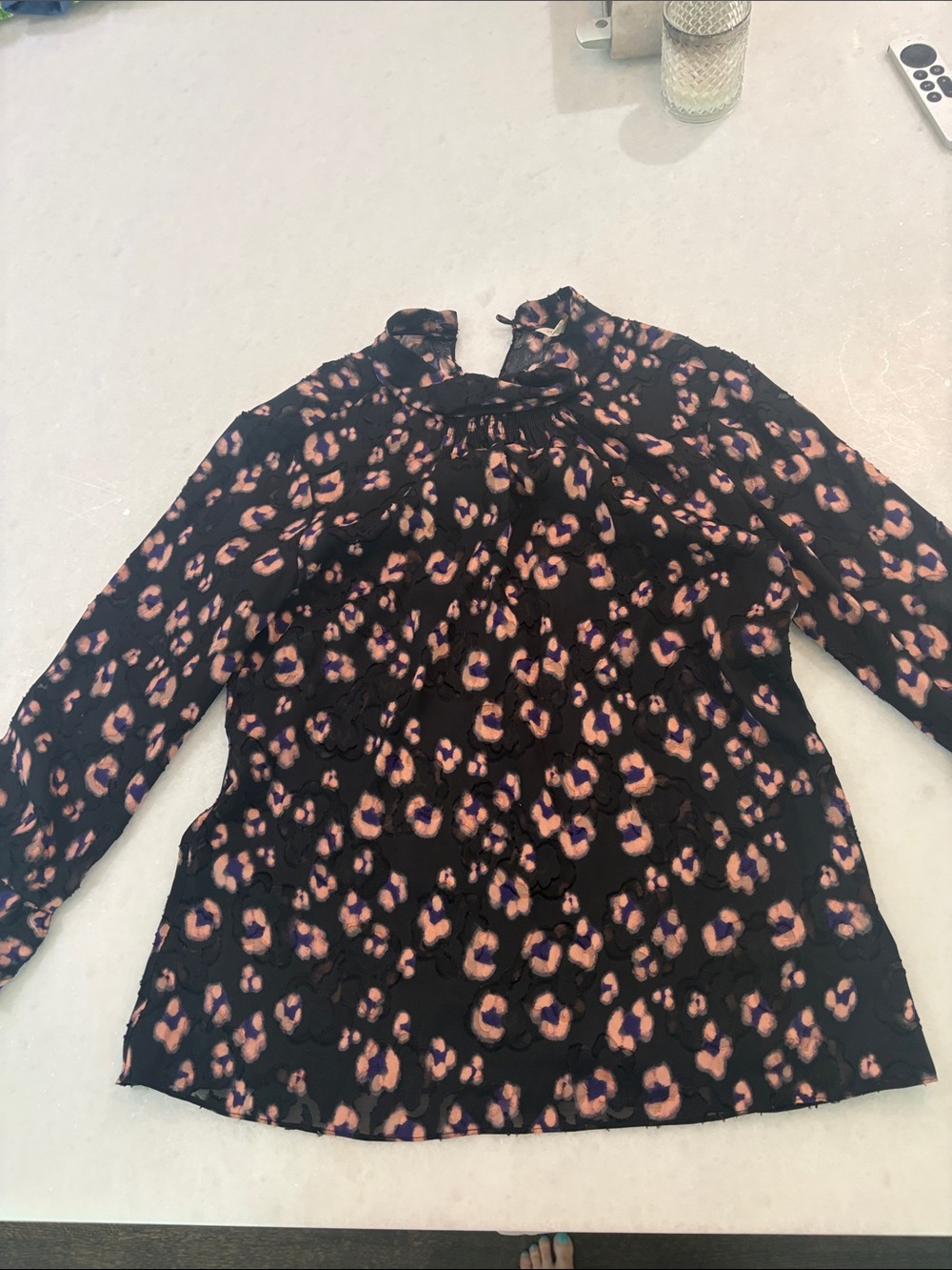 Rebecca Taylor fil coupé leopard print blouse